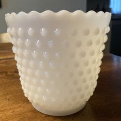 Vintage Milk Glass White Vase