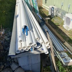 PVC PIPE AND FITTINGS, ALL SCH 40, SOME PEX&COPPER