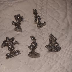 55 Different Monopoly Game Pewter Pieces 