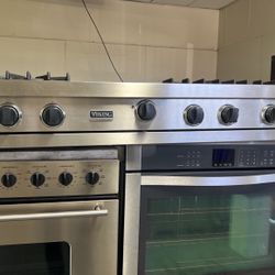 Viking 48”Wide Gas Range Top In Stainless Steel 