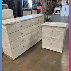Dresser set / Eight drawers dresser and nightstand