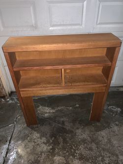 Twin Bed Wood Head Board Night Stand