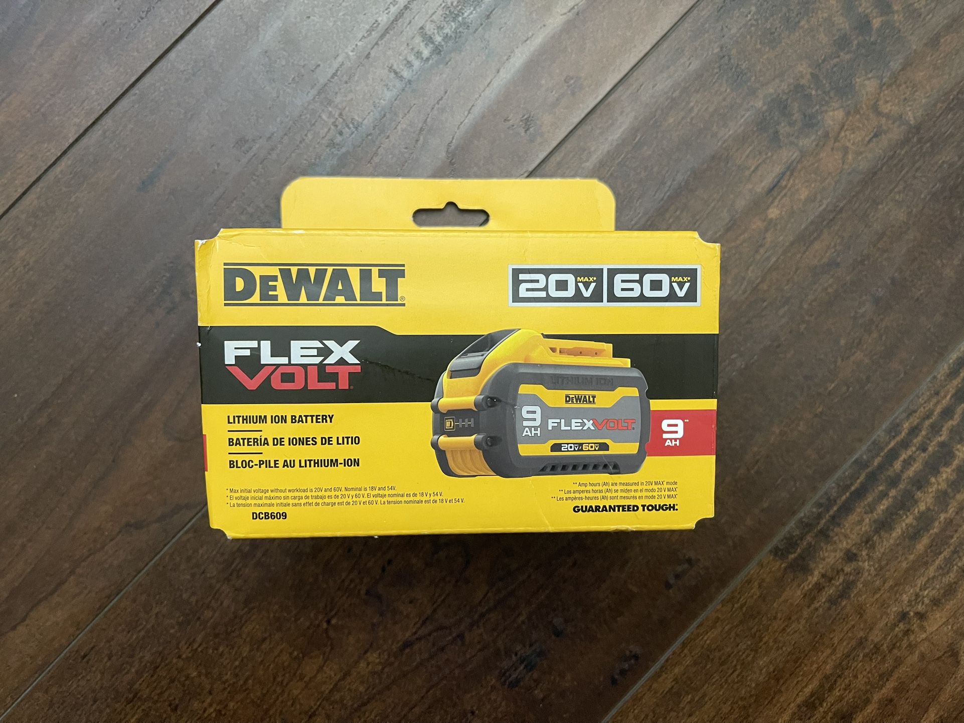 New 9Ah Dewalt FlexVolt Battery