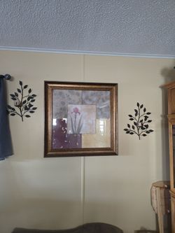 4-Piece Floral Wall Art and Decor Set