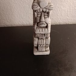 RARE 4" Mayan Ruins Stone Aztec Statue Figurine Found in Chichinitza Mexico. 

