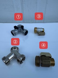 New water pipe joint, aluminum alloy, stainless steel, brass material, 3/4" turn 1/2" ball valve