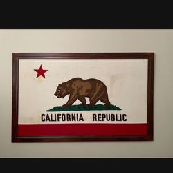 Framed California Flag
