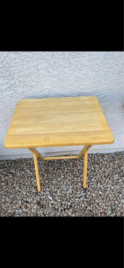 Small Wooden Folding Side Table