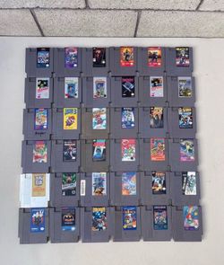 Nintendo nes games authentic