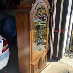 ANTIQUE WOOD CABINET 