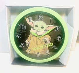 Star Wars Mandalorian Baby Yoda Wall Clock