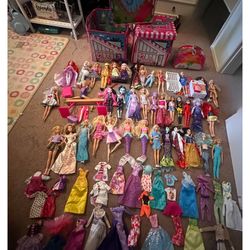 Barbie Lot- 39 Dolls Plus More