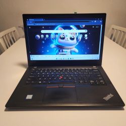 Lenovo ThinkPad T470 Laptop i5 6300U 2.40GHZ 14" HD  16GB Ram 120 GB M.2  Windows 11. Microsoft office installed. Some scratches, battery 2 needs to b