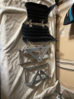 Yamaha Stock Radiator guards and air fins from a 2012 WR 450