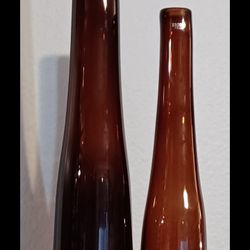 Kronso Crystal  Vases , 12" , 16".