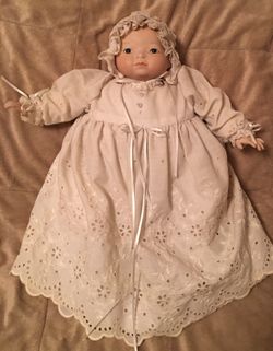 Vintage 14" christening baby doll