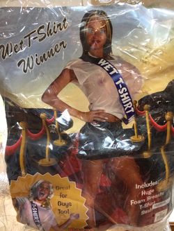 Halloween costume funny Wet T-shirt contest unisex
