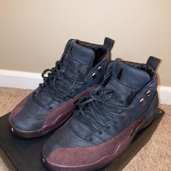 Air Jordan 12 Retro x A Ma Maniere Black. 