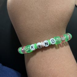 Pink And Green Bracelet