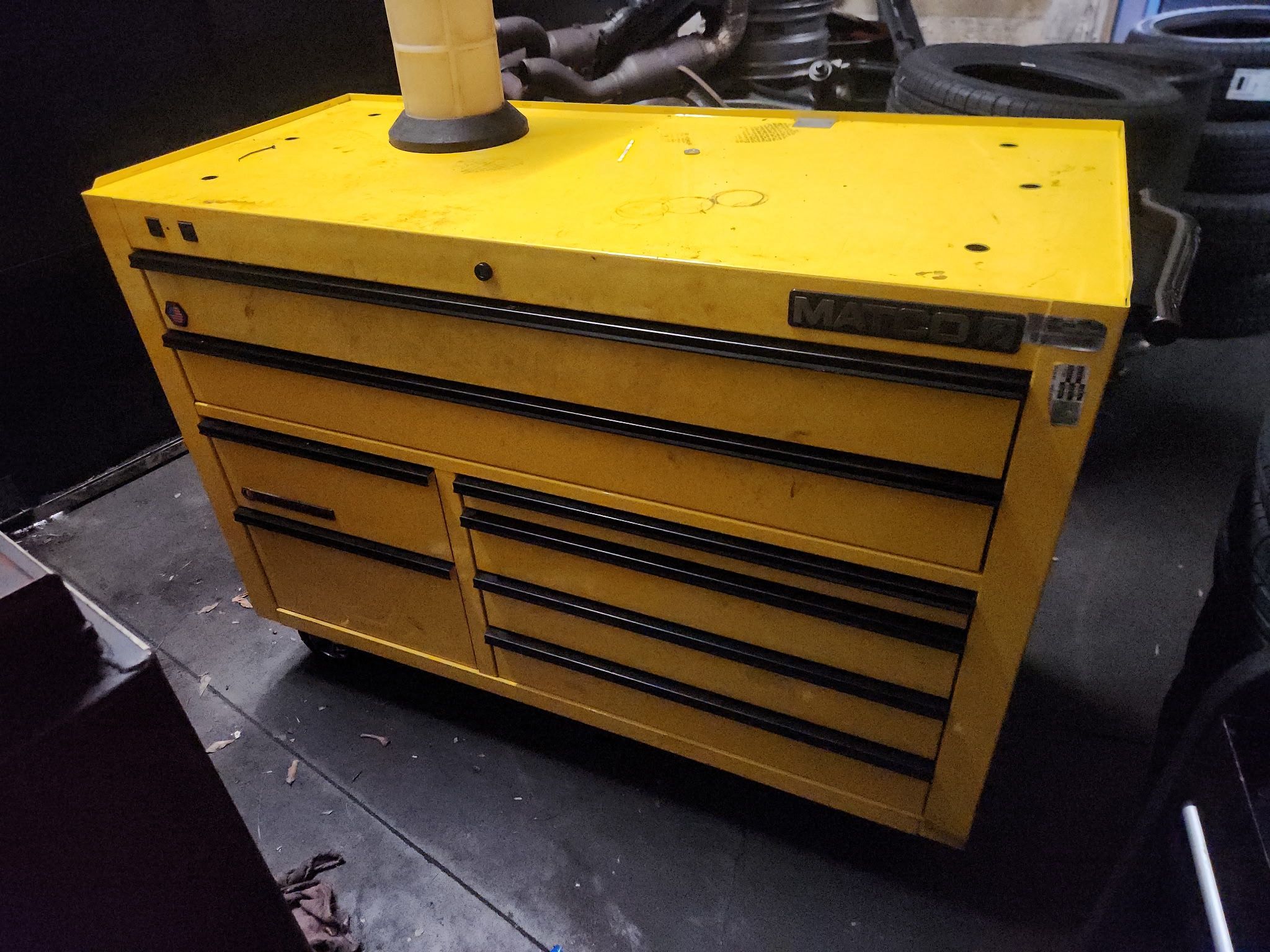 Rear Yellow Matco Tool Box