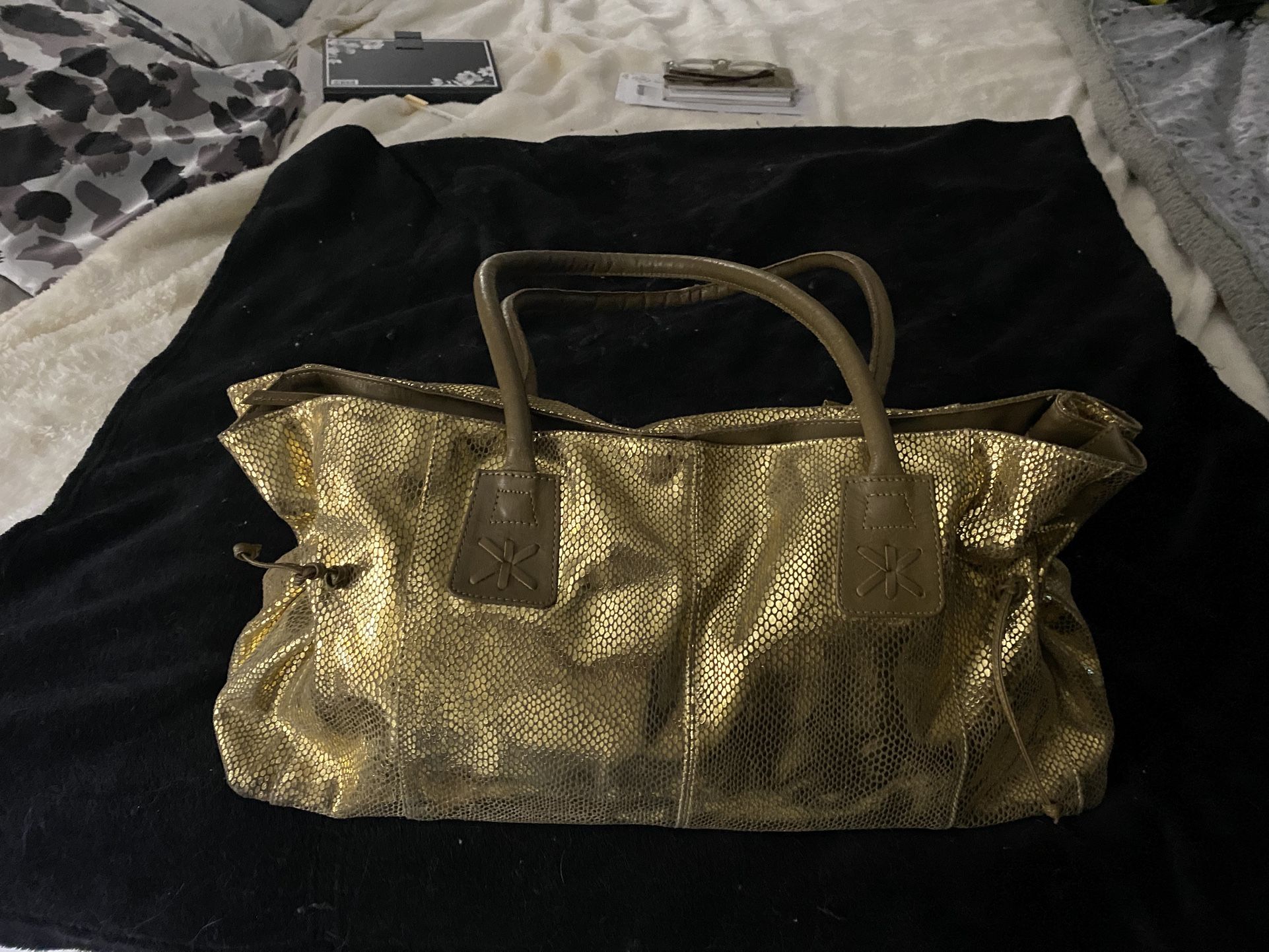 BEAUTIFUL METALLIC BAG!!