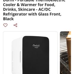 Cooluli 10L Mini Fridge for Bedroom, Car, Office Desk & Dorm - Portable Thermoelectric Cooler & Warm
