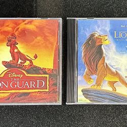 💿 🎵 Walt Disney Lion King, 2 Music Soundtrack CDs: Lion King, Lion Guard (brand new)