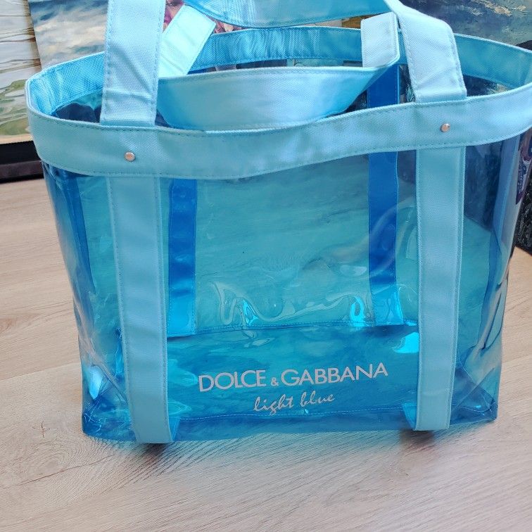 Dolce & Gabbana Light Blue Beach bag 100% Authentic.