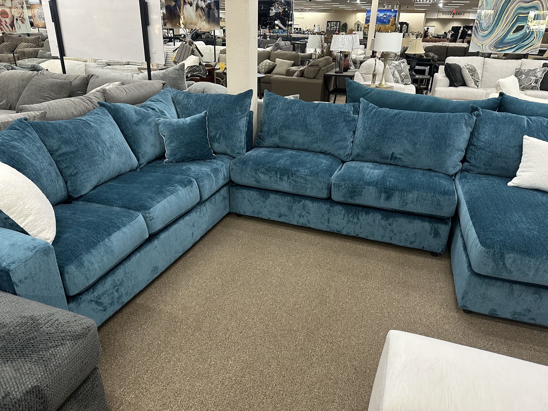 Blue Sectional !!
