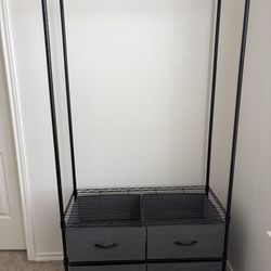 Clothes Rack With Drawers 