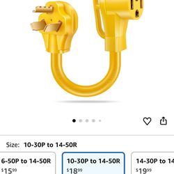 10-30P to 14-50R EV Charger Adapter for Tesla Level 2 Charging