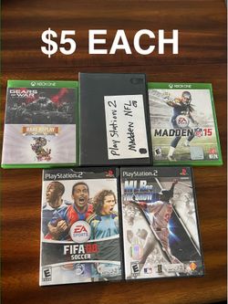 Video games & controllers & case