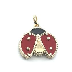 Woman’s Ladies Girls 14k Yellow Gold Ladybug Pendant For Necklace GP3120135