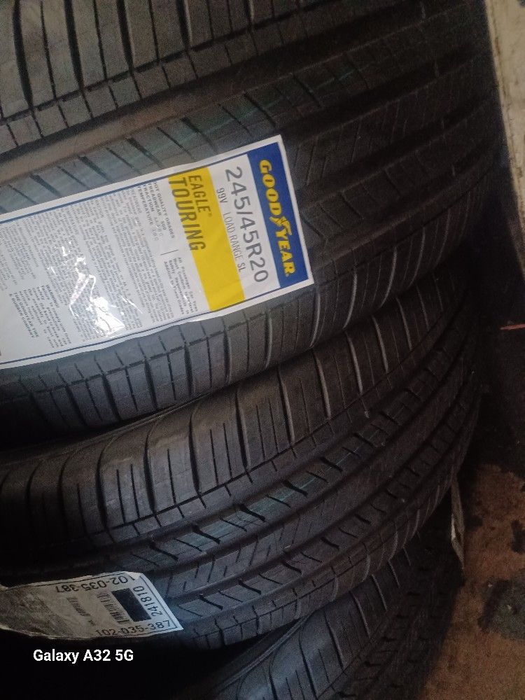 $580. / 245/45/20/ Goodyear Four Tires New Also We Have Used Tires On Especial Prices