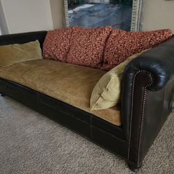 Leather Cushion Couch