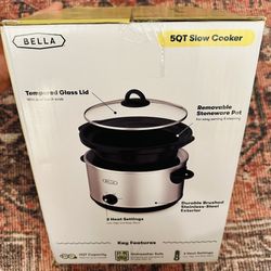 NEW Crock Pot 5 Quart Slow Cooker 