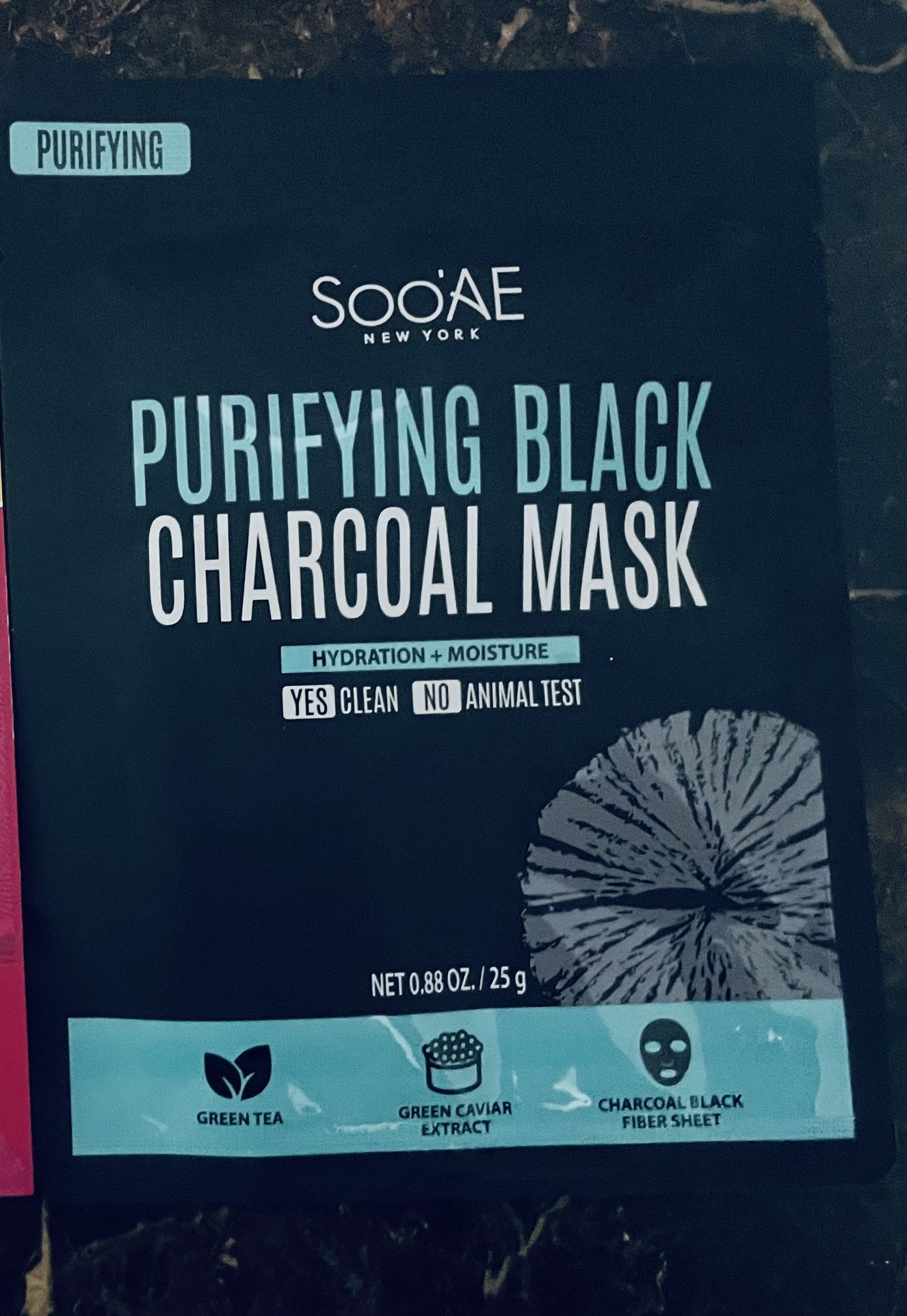 1pk Facial Mask - Purifying Charcoal Mask