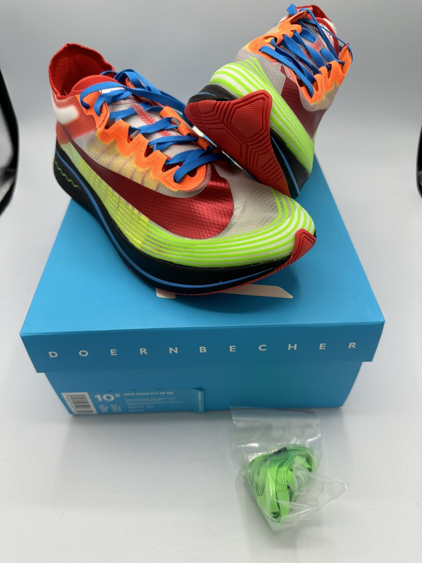 New Nike Zoom Fly Doernbecher Size BV8734 100 Multicolor
