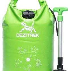 One Hand Wash Bag and Plunger Set - Off Grid Washing Machine Non Electric for Camping Travel | Eco Friendly Portable Manual Clothes