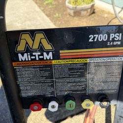 Mi-T-M 2700 PSI Pressure Washer