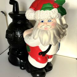 Vintage Style. Mr Christmas Ceramic Santa 