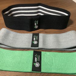 PREMIUM GRIP Life Hip Booty Bands Fabric Resistance Bands for Gym Home Workout (Set of 3)