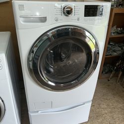 Kenmore Super Capacity Front Load Washer With Pedestal  / Drawer
