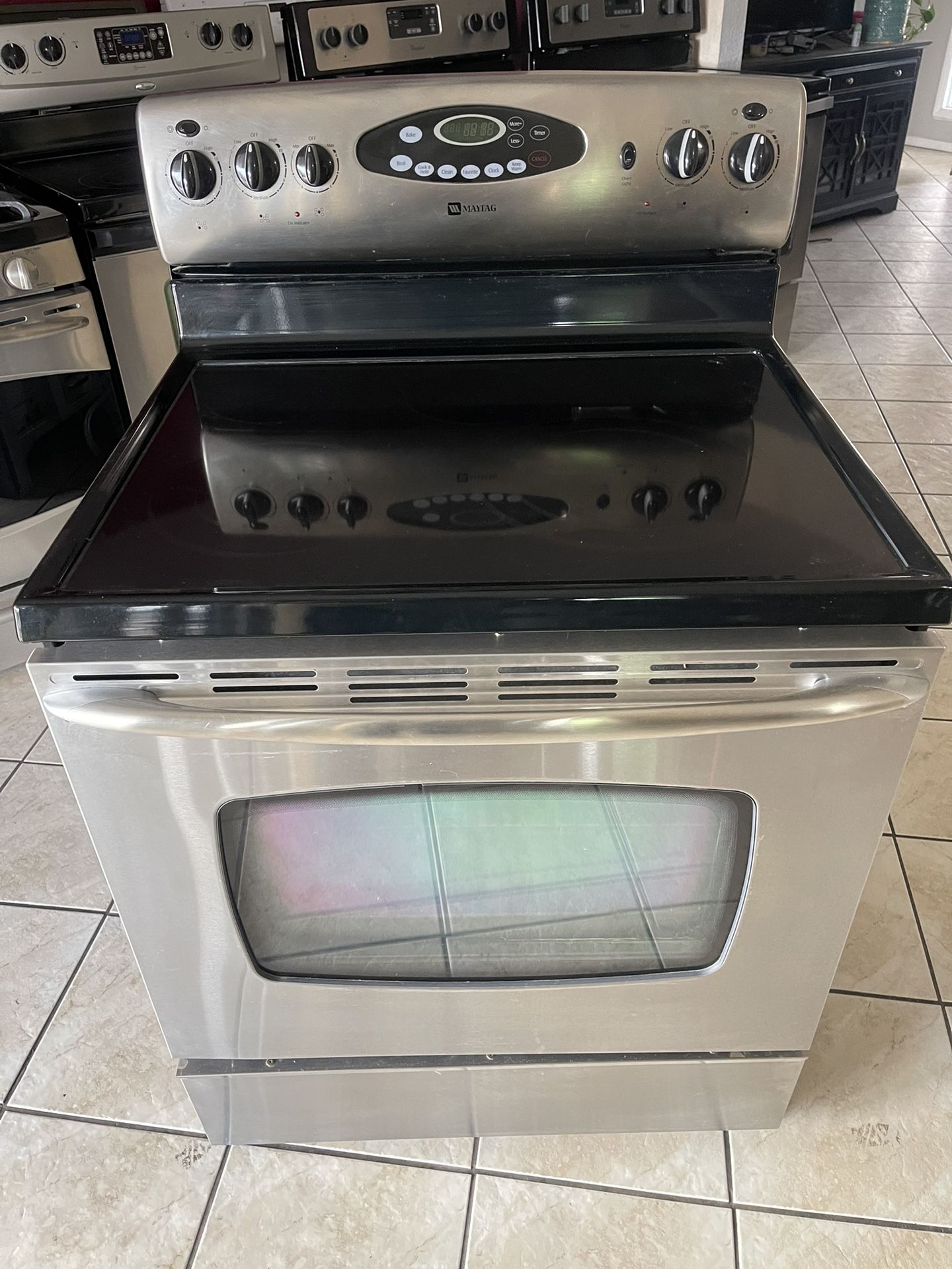 Maytag Electric Stove Stainless Steel