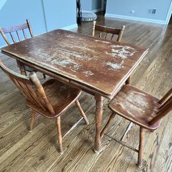 Cushman Vintage Dining table & Chairs