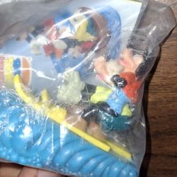 Vintage Disney Goofy Movie GOOFY and Son Pull Back WaterSki's Figure PVC Vintage 1990's figure Sealed