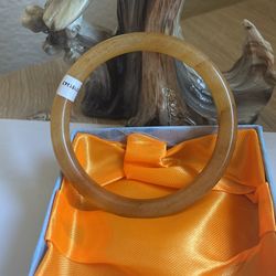 Natural Brown Icy Jade Bangle 63mm 