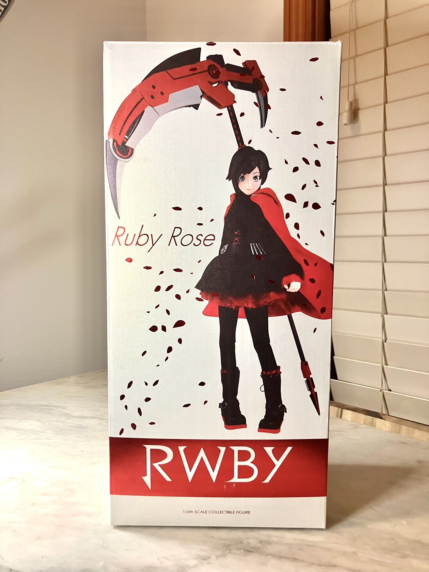 RWBY Ruby Rose 1/6 scale Action figure Threezero Rare Like New