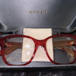Gucci Red Eyeglass Frames