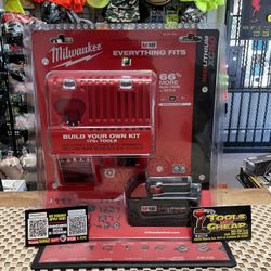Milwaukee M18 18-Volt Lithium-Ion XC Starter Kit with One 5.0Ah Battery and Charger